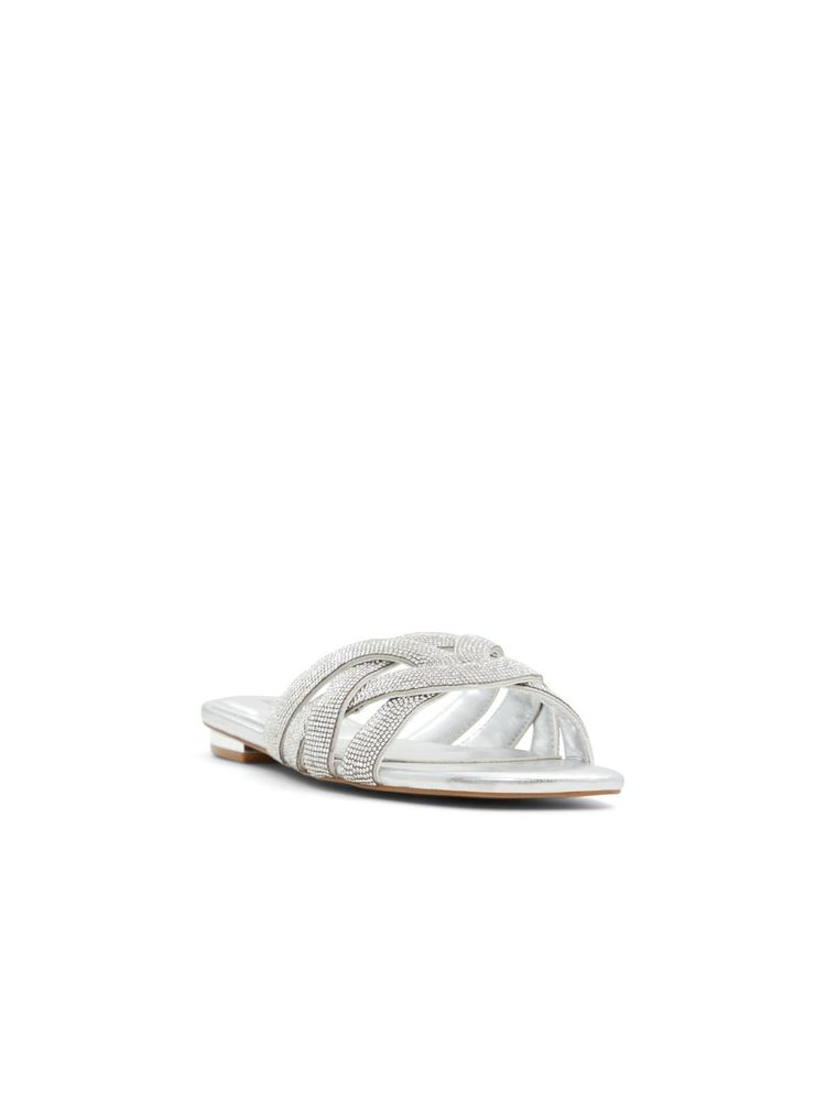 Aldo Corally Women's Silver Flats-picture-12