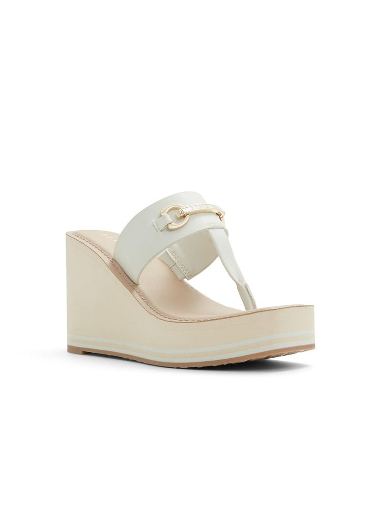 Aldo Manalaena Women's White Heels-picture-24
