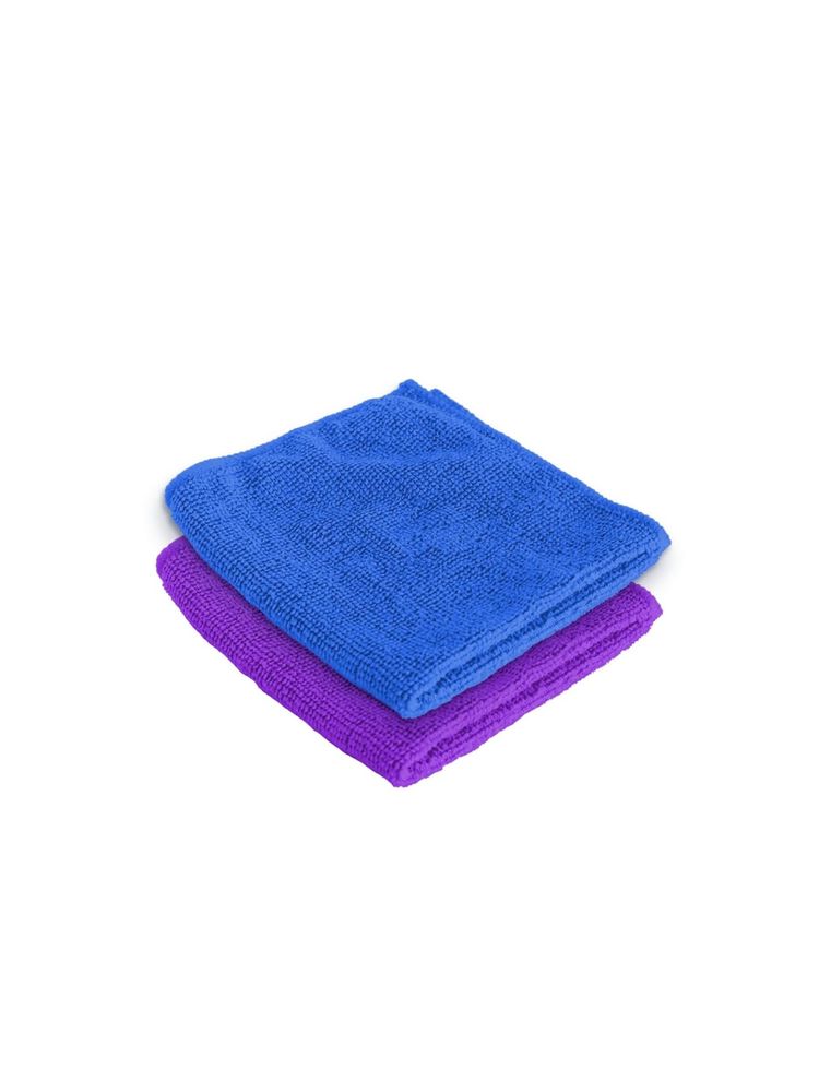 UMAI Set Of 2 Small Face Towels Purple & Blue-picture-18