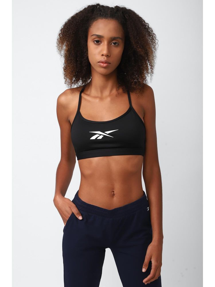 Reebok Women Black Solid Sports Bra-image-20