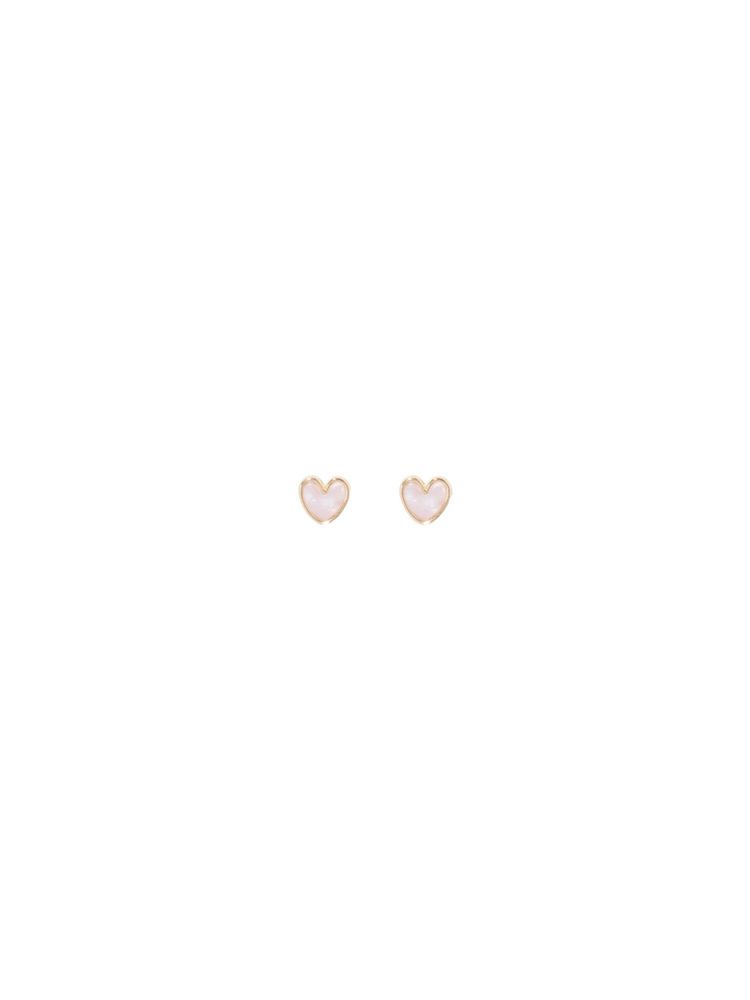 Forever New Women Norah Light Pink Heart Stud Earrings-picture-24