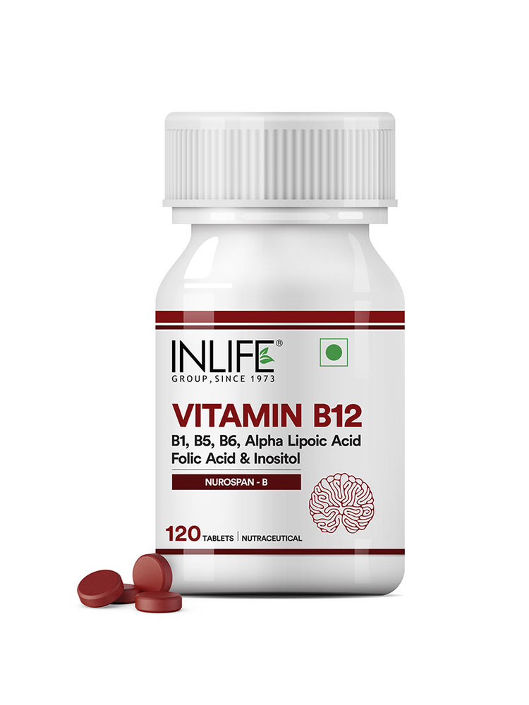 INLIFE Vitamin B12 With Alpha Lipoic Acid, Folic Acid, Inositol, B1, B5 & B6,Immunity-picture-33