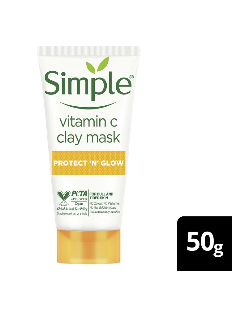 Simple Protect N Glow Vitamin C Brighten Clay Mask