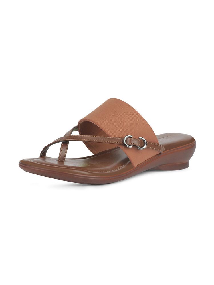 Bata Womens Toe Ring Wedge Heel Sandals - Tan-image-33