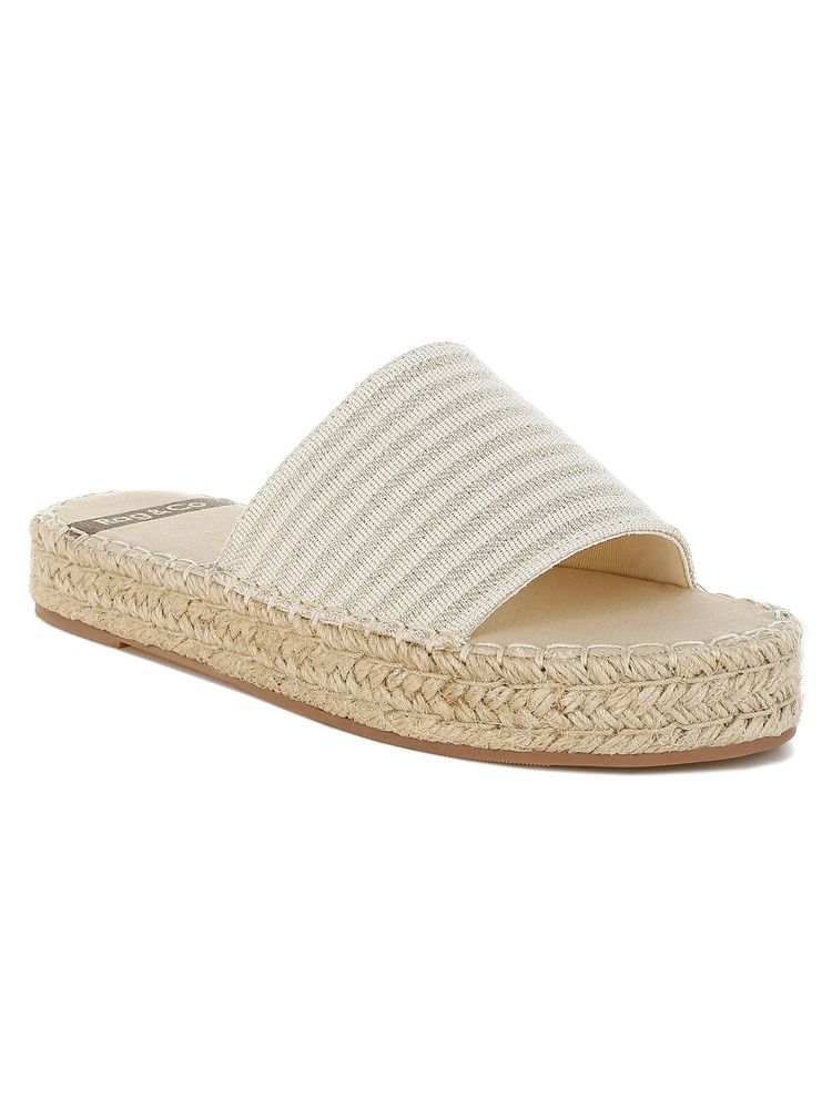 Rag & Co Rag And Co Women Canvas Espadrille Flatforms Heels - Beige-image-38