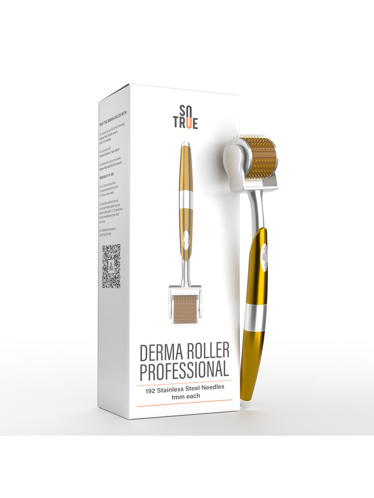 Sotrue Derma Roller Professional For Hair Growth 1 Mm With 192 Stainless Steel Needles