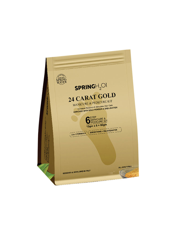 Spring H2O 24 Carat Gold Manicure & Pedicure Kit Increase Radiance and Stimulates skin cells-image-24