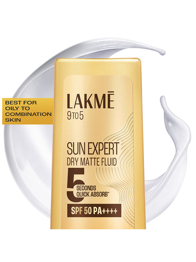 Lakme Sun Expert Dry Matte Fluid SPF 50 PA++++ Sunscreen With 1% Niacinamide & Ceramide-image-33