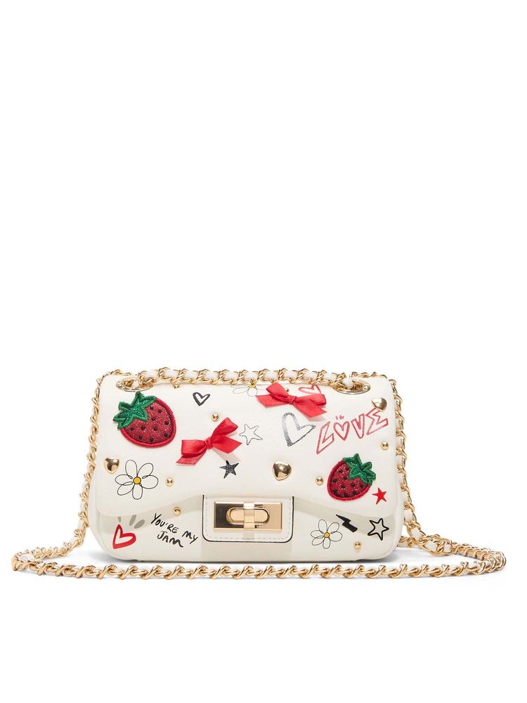 Aldo Women Lovebag White Cross Body Sling Bag-image-1