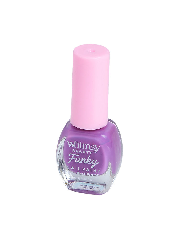 Whimsy Beauty Safe, Peel Off, Non Toxic, Water Based Nail Paint For Girls (Purple)-picture-14