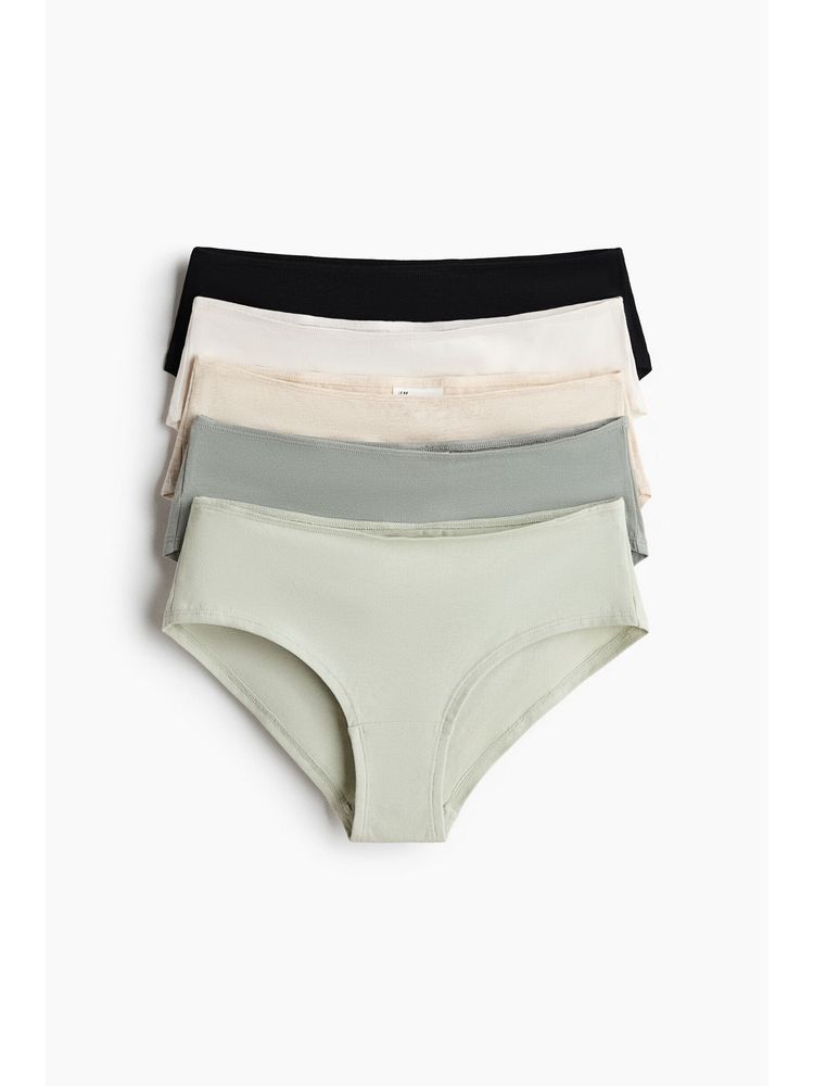H&M Women Multi-Color 5-Pack Cotton Hipster Briefs-picture-15
