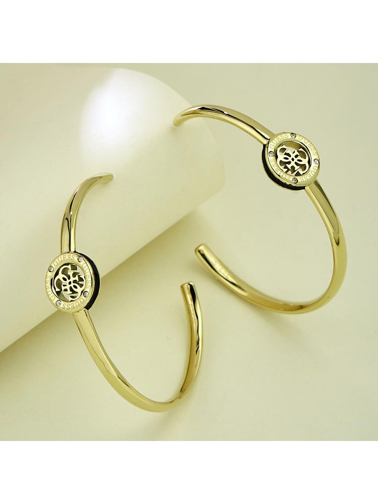 Guess 4G Loop Gold-Plated Stainless Steel Earrings For Women-image-30