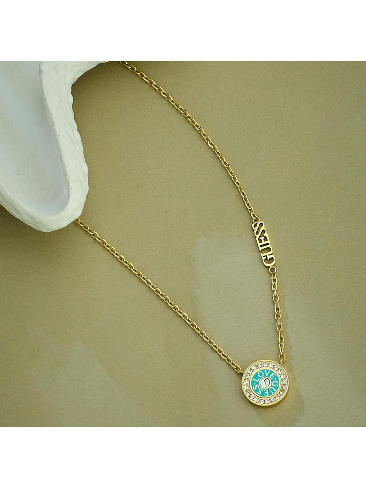 Guess Love Gold-Plated Stainless Steel Necklace For Women-image-11