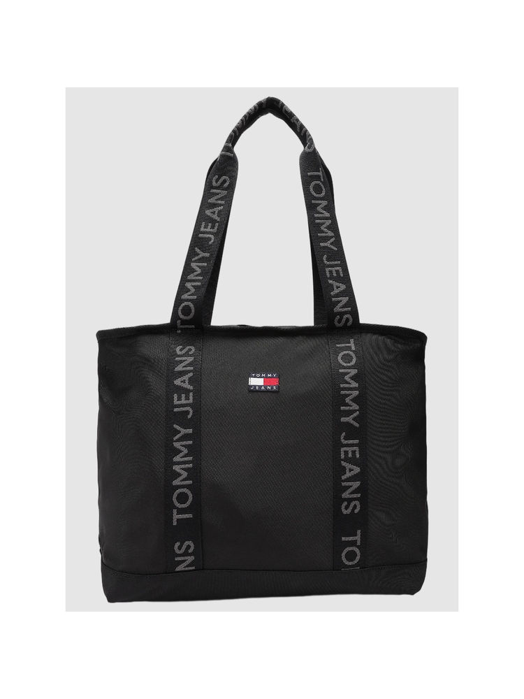 tommy hilfiger accessories Tommy Hilfiger Logo Black Polyester Tote Bag-picture-32
