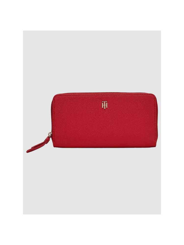 tommy hilfiger accessories Tommy Hilfiger Solid Red Pu Zip Around Wallet-picture-19