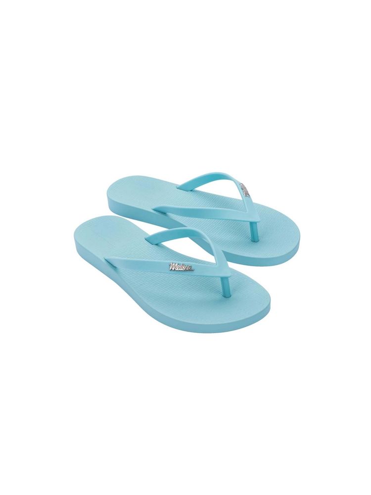 Melissa Sun Venice Ad Solid Plain Blue Flipflops-image-34