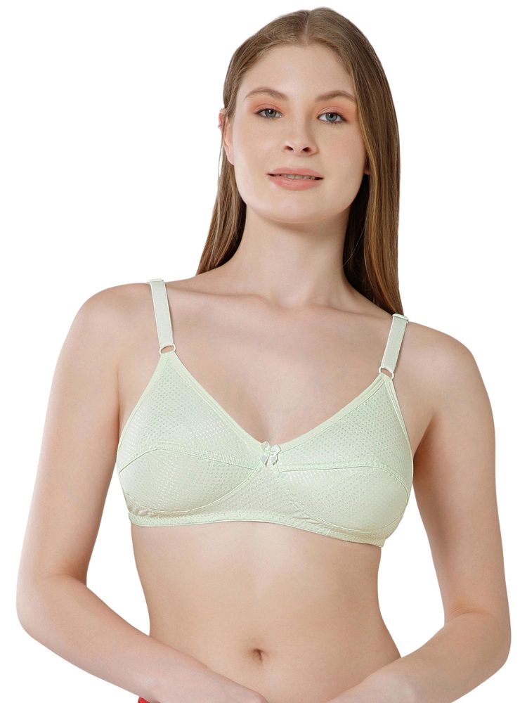 Bodycare Women Light Green Cotton Assorted Printed Non-Padded Bra-picture-10