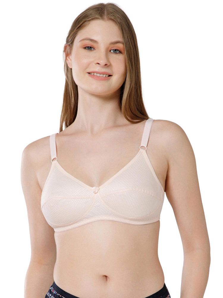 Bodycare Women Light Beige Cotton Assorted Printed Non-Padded Bra-picture-26
