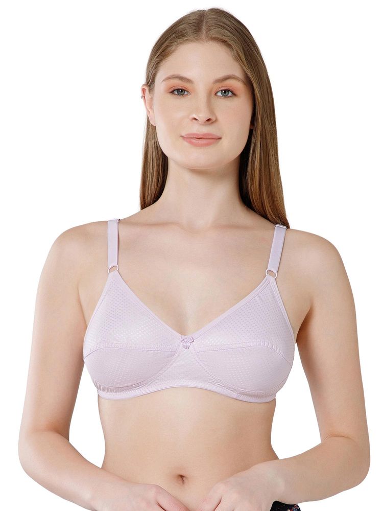Bodycare Women Lavender Cotton Assorted Printed Non-Padded Bra-picture-22