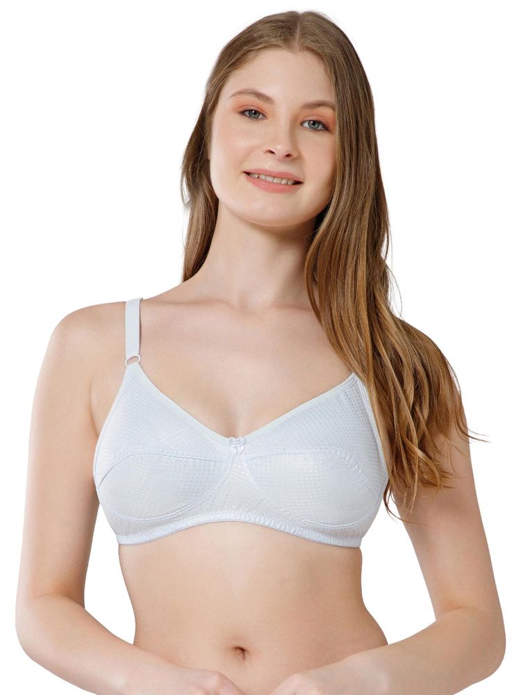 Bodycare Women Blue Cotton Assorted Printed Non-Padded Bra-picture-11
