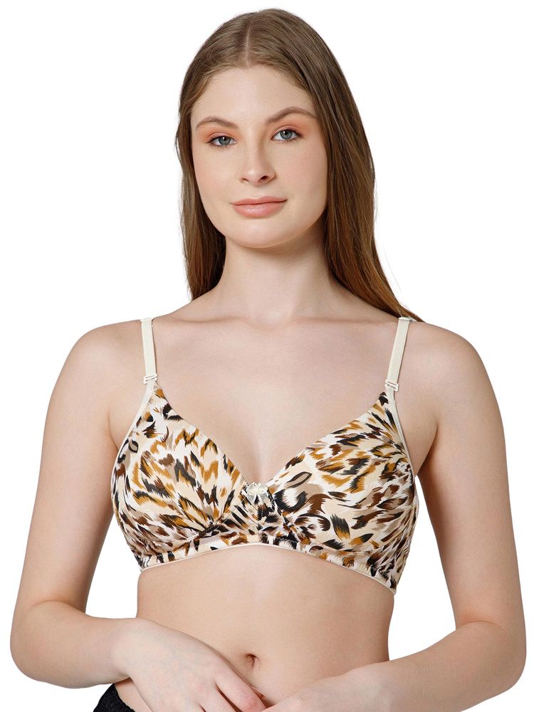 Bodycare Women Multi-Color Animal Printed Spandex Padded Wire-Free Bra-picture-18