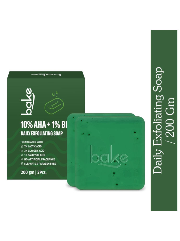BAKE 10% AHA + 1% BHA Soap For Clogged Pores, Exfoliation & Strawberry Skin - Pack of 2-picture-22