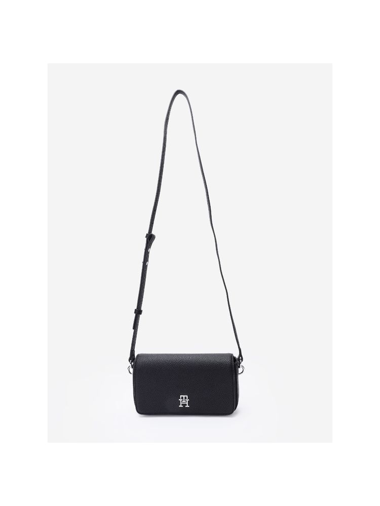 tommy hilfiger accessories Tommy Hilfiger Solid Black Pu Sling Bag-picture-23