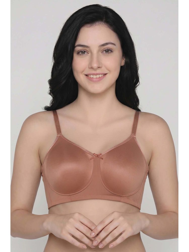 Zivame Padded Non Wired 3/4Th Coverage T-Shirt Bra - Cork-picture-21