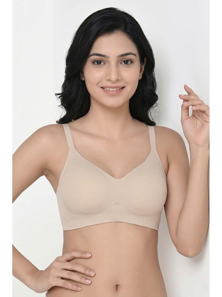 Zivame Padded Non Wired 3/4Th Coverage T-Shirt Bra - Pink-picture-19