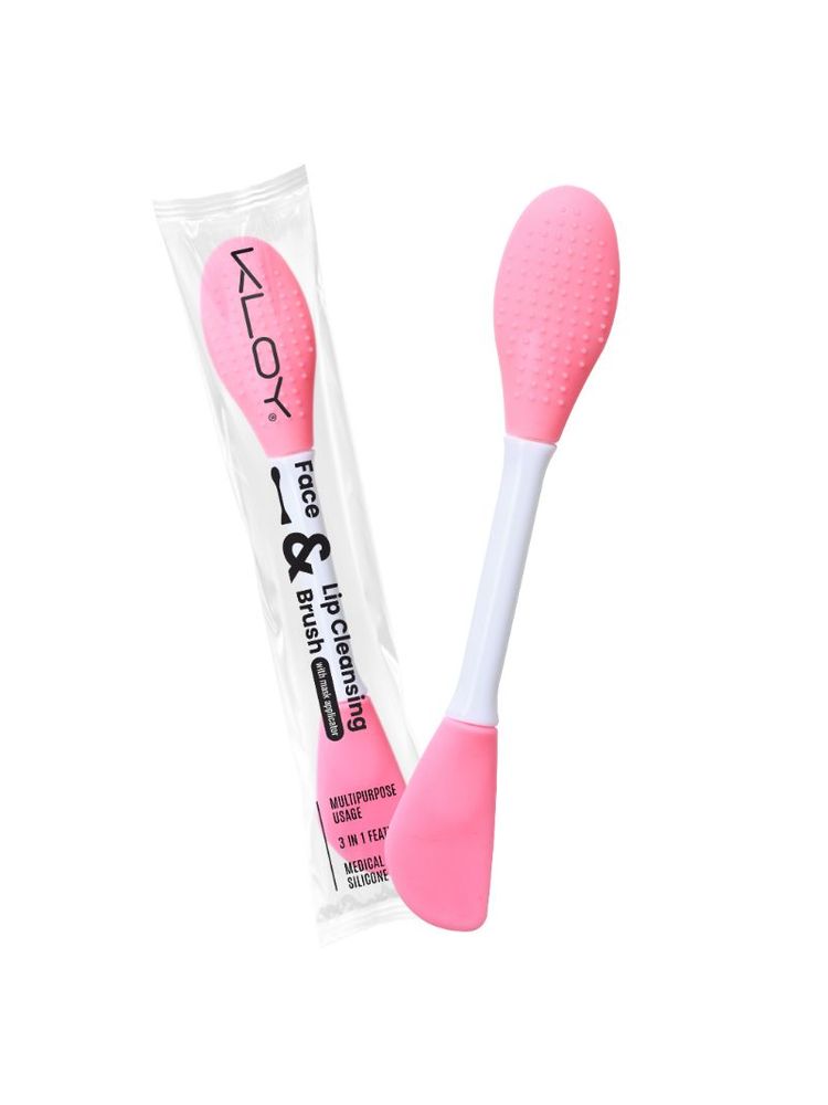 KLOY Silicone Face Mask Applicator & Lip Cleansing Brush - Light Pink-picture-19