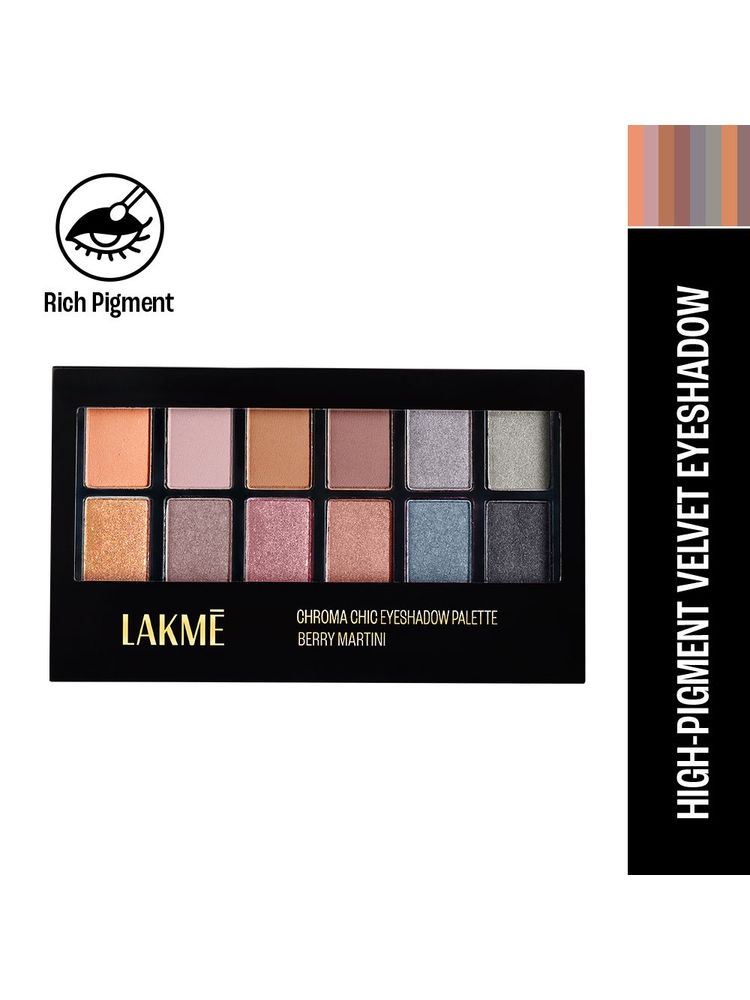 Lakme Absolute Spotlight Eye Shadow Palette Smokin Glam, Intense Colour Payoff-picture-22