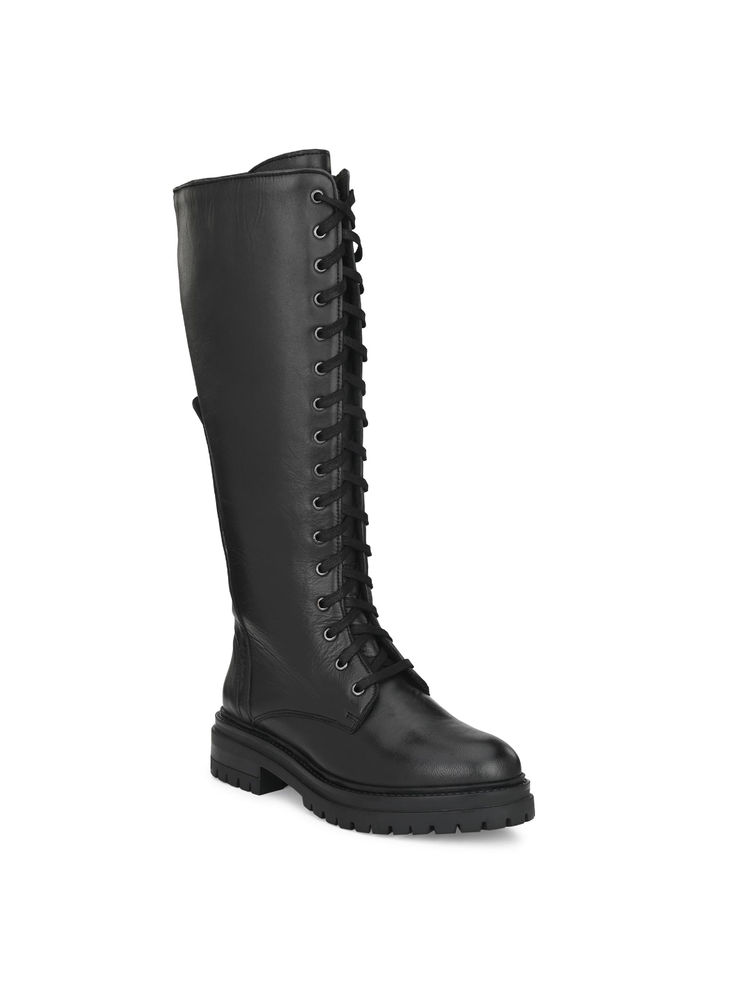 Delize Womens Black Knee High Boots-picture-41