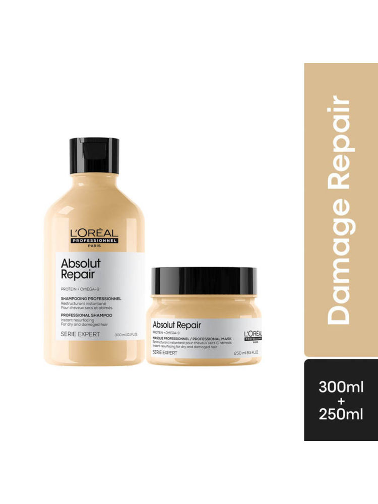 L'Oreal Professionnel Absolut Repair Shampoo & Hair Mask Combo For Damaged Hair