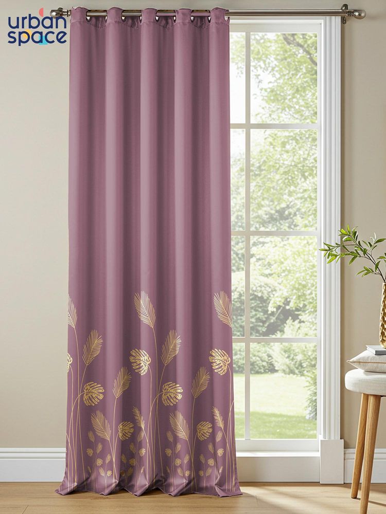 Urban Space 100% True Blackout Foil Window Curtains - Aurika Mauve-picture-49