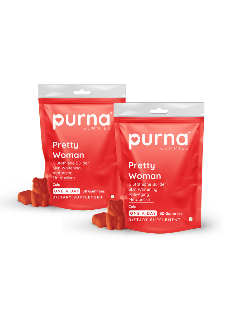 Purna Gummies Pretty Woman Glutathione Cola Flavour - Pack Of 2
