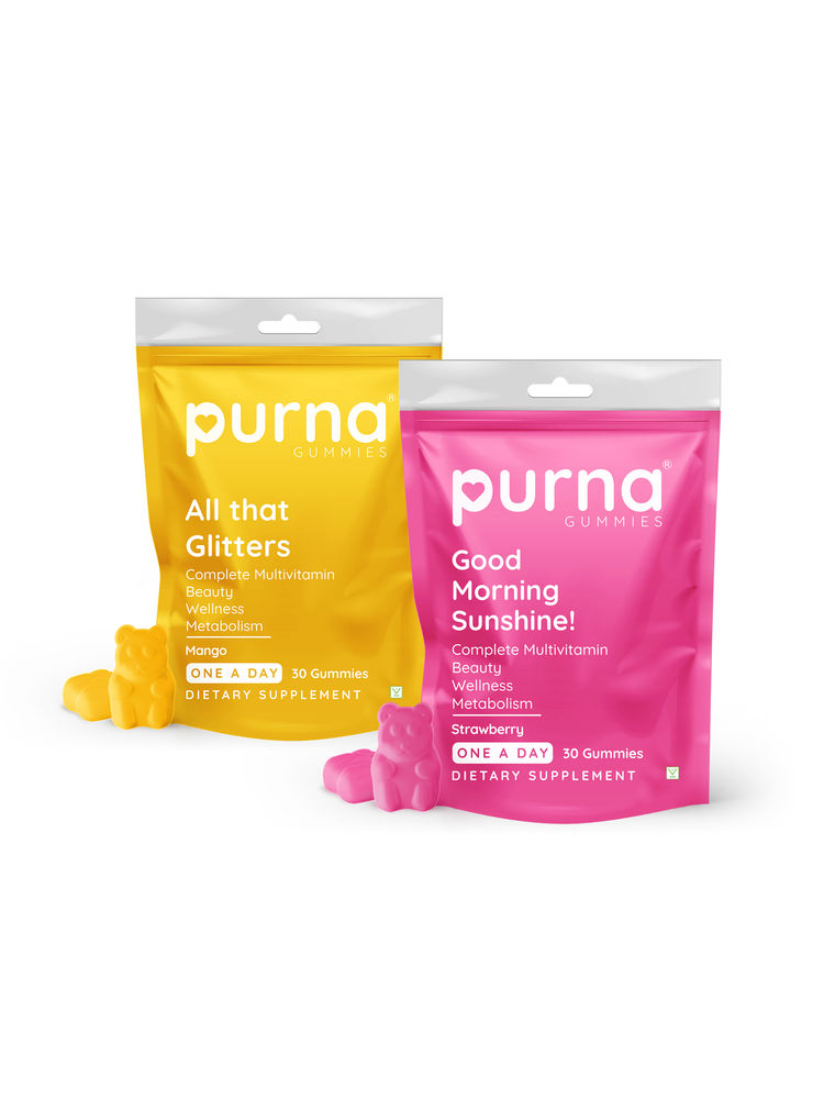 Purna Gummies Multivitamins Mango & Strawberry Combo