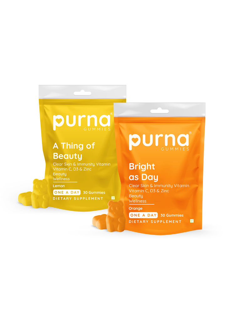Purna Gummies Vitmain C - Lemon & Orange Combo