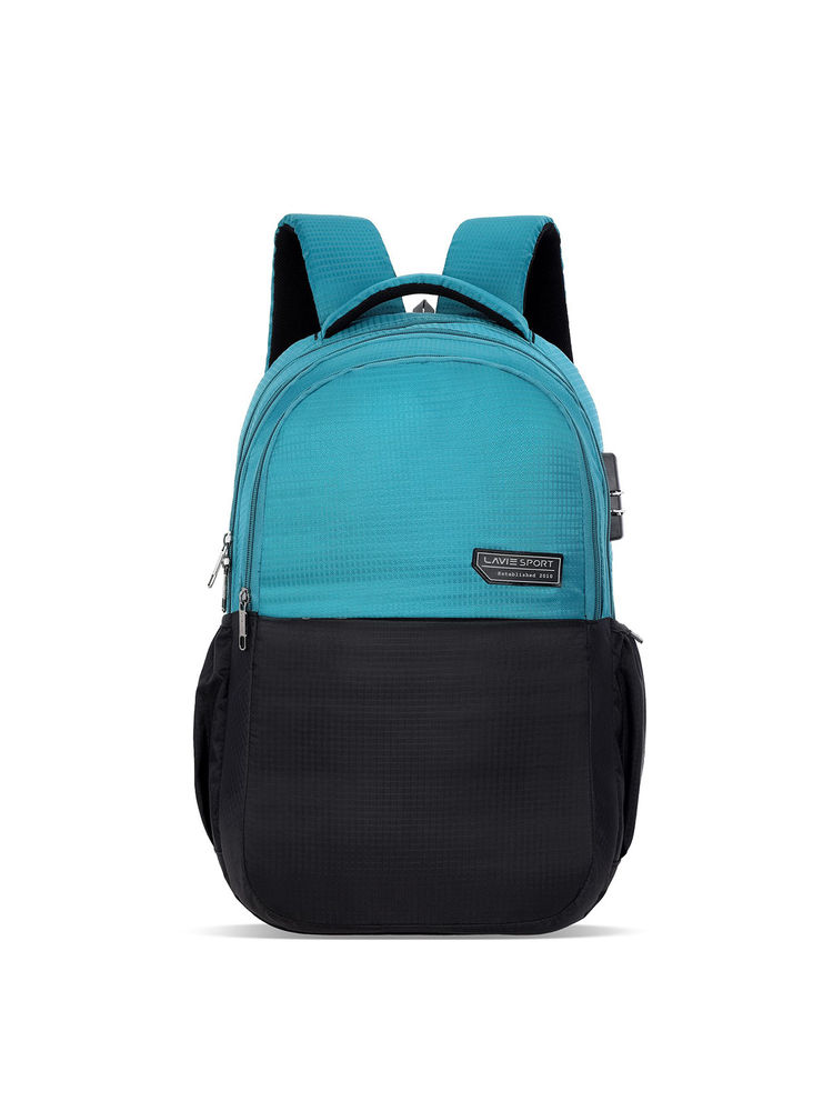 Lavie Sport 35L Pulse Laptop Backpack Compatible Rain cover (Black/Teal)-picture-12