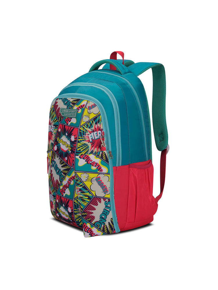 Lavie Sport 36L Fierce Backpack 19 Inches Laptop Compatible | Pencil Pouch (Pink) (Large)-image-49