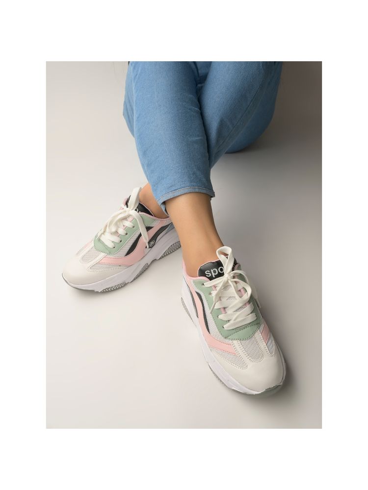 Shoetopia Women Smart Casual Comfortable White Sneakers