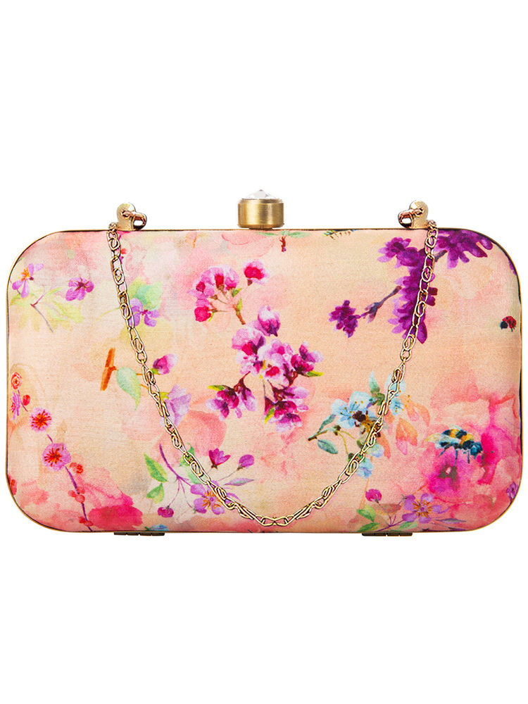 Parizaat By Shadab Khan Off White Printed Handmade Clutch-picture-28