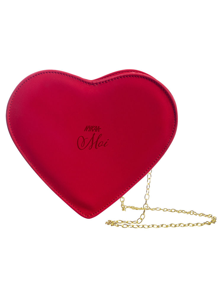 Nykaa Perfumery Red Heart Sling Bag