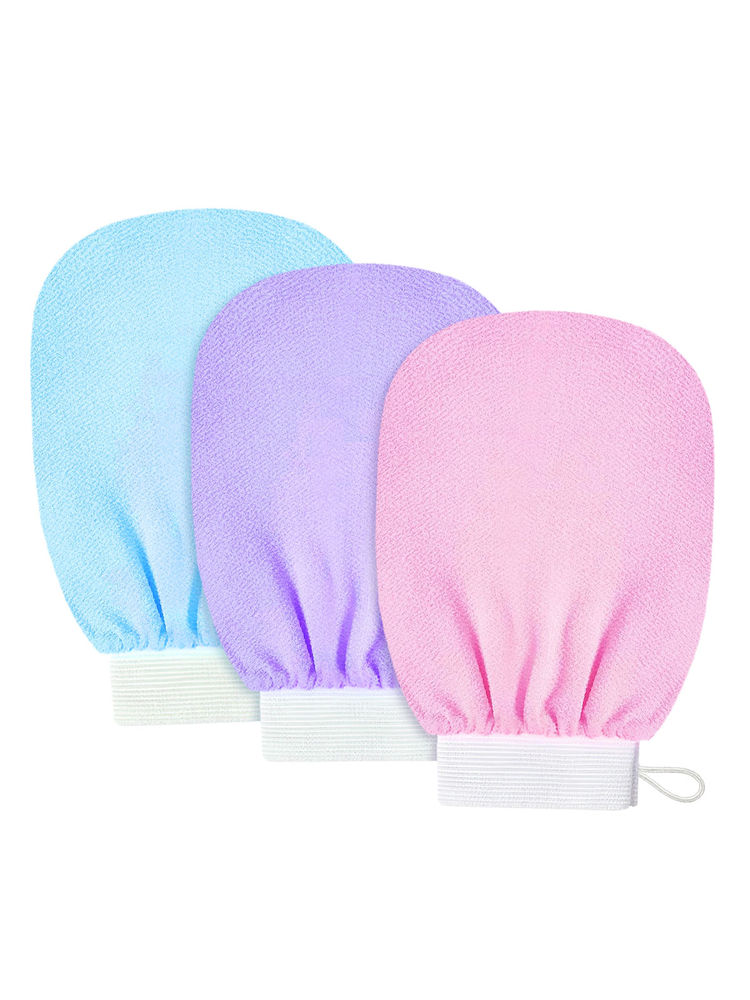 Matra Exfoliating Bath Glove Body Scrubbing Mitten (Colour May Vary)-image-32