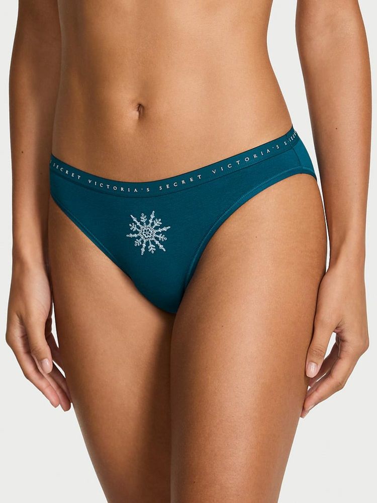 victoria's secret intimates Victoria's Secret Blue Stretch Cotton Bikini Panty-picture-21