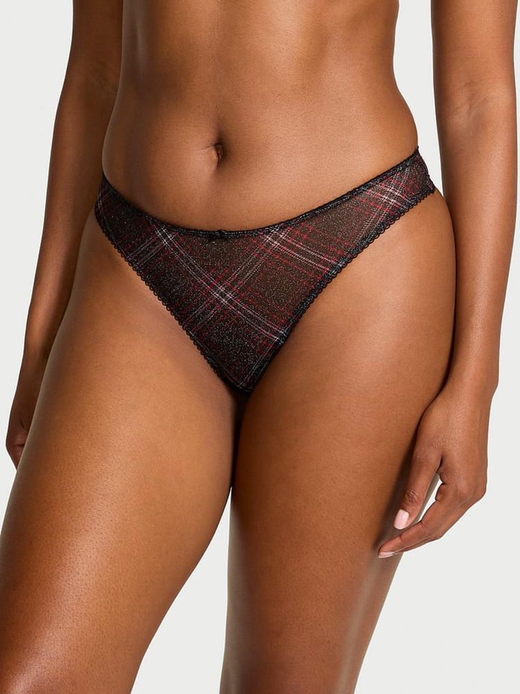 victoria's secret intimates Victoria's Secret The Lacie Shimmer Mesh Thong Panty-picture-41