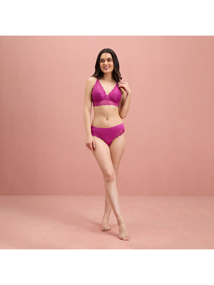 Nykd by Nykaa Sensual Lace Panty Purple NYP348-picture-21