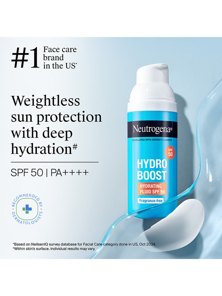 Neutrogena Hydro Boost Face Sunscreen SPF50+ PA++++ Hyaluronic Acid, Niacinamide,Oily Sensitive Skin-image-15
