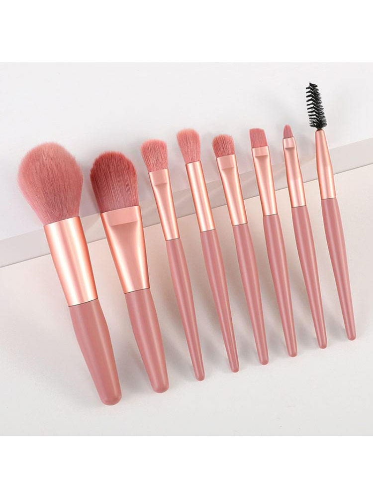 Kazarmaa Makeup Pink Brush - Set Of 8-picture-36