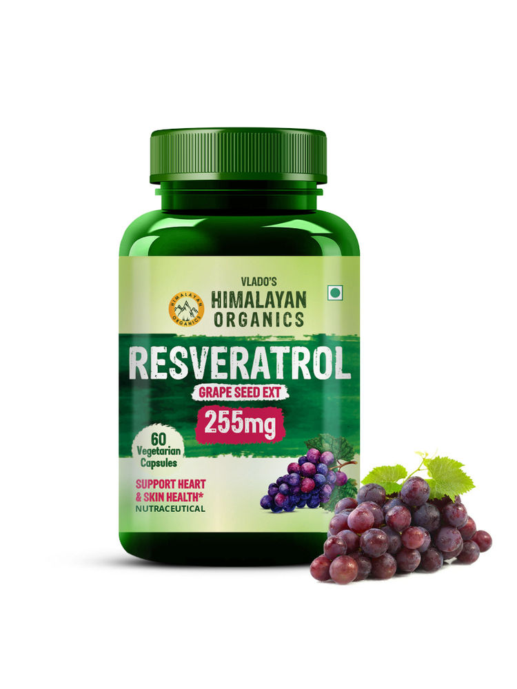 Vlado's Himalayan Organics Resveratrol 255mg With Grape Seed Extract Capsules-image-34