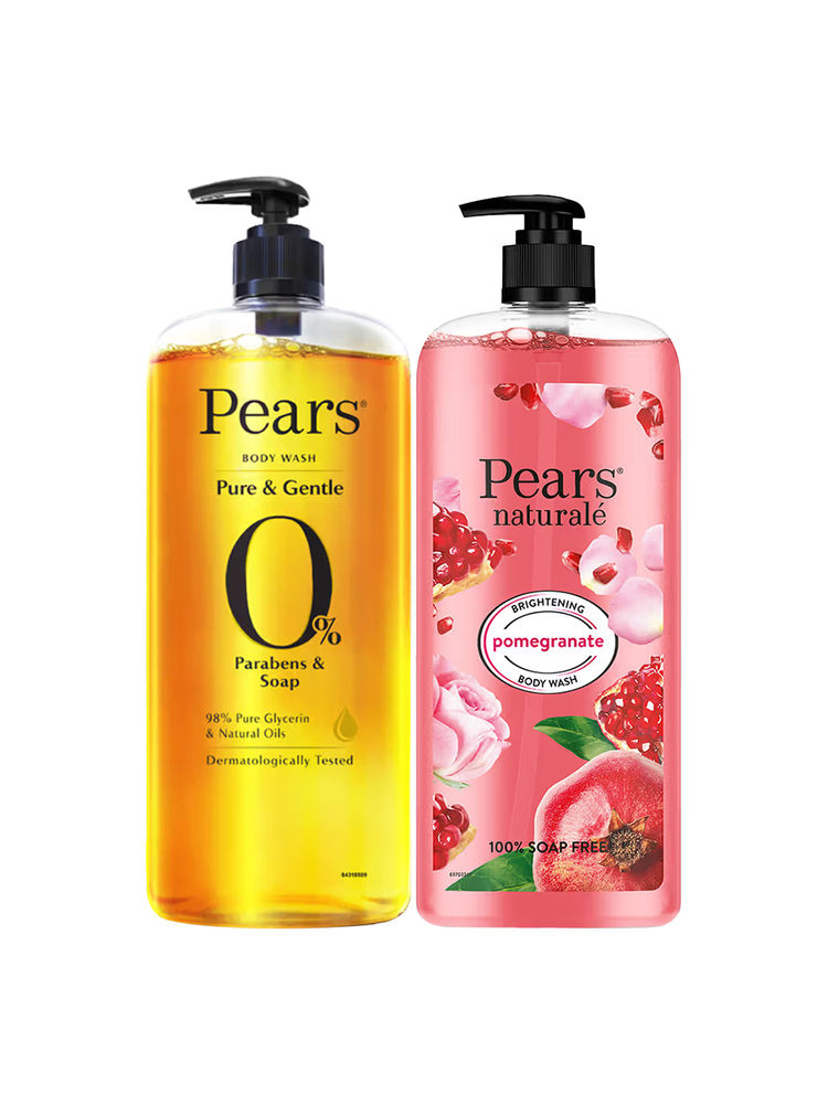 Pears Pure & Gentle Pure Glycrerin & Brightening Pomegranate Body Wash Combo-picture-13